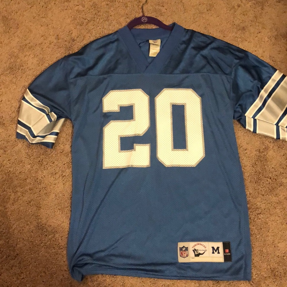 Barry Sanders throwback lions jersey